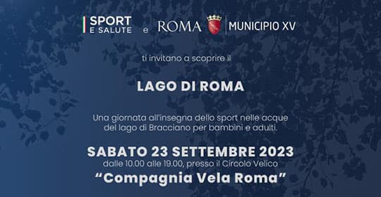 locandina evento lago di roma - Compagnia Vela Roma